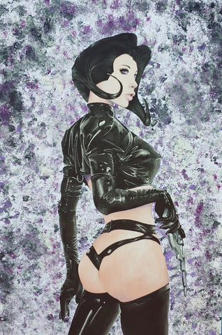 "Aeon Flux" Original 20x30 Acrylic Painting by Kipsworld Art