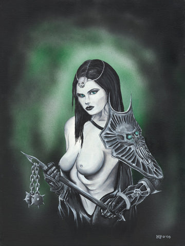 "Black Halo"  11X17 Print by Kipsworld Art