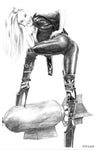 "Bombshell"  11X17" print by Kipsworld Art