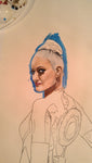 "Cyber Siren"  11X17 Print by Kipsworld Art
