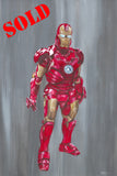 "Ironman" Original 20x30 Acrylic Painting by Kipsworld Art
