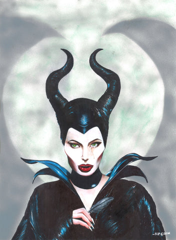"Maleficent" 11X17 Print by Kipsworld Art