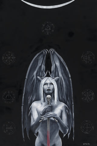 "Moonchild" Original 20x30 Acrylic Painting by Kipsworld Art