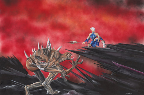 "Nemesis" Original 20x30 Acrylic Painting by Kipsworld Art