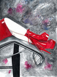 "Red Heals"  8.5x11 Print by Kipsworld Art