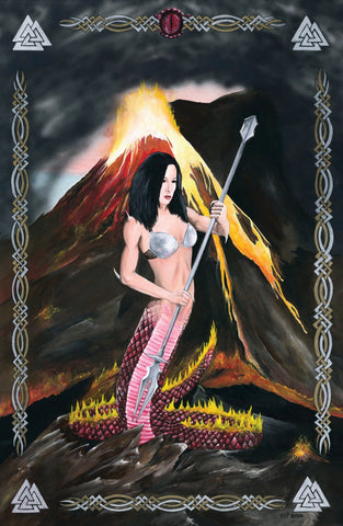 "Salamander"  11X17 Print by Kipsworld Art