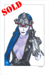 "Widowmaker - Heartbreaker" Original 11x17 Copic sketch by Kipsworld Art