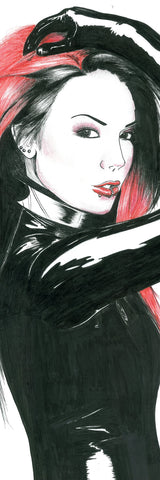 Latex Goddess Metal Bookmark