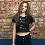 "BDSM" Women’s Crop Tee by Kipsworld